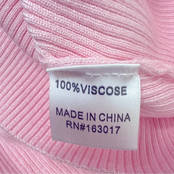 Princess Polly Pink Ribbed Tank Mini Dress S M NWT - Picture 8 of 8